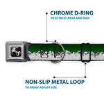 Dog Bone Seatbelt Buckle Collar - Colorado Mountains Green/Grays