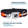 Load image into Gallery viewer, Dog Bone Seatbelt Buckle Collar - Colorado Flag/Paw Print