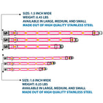 Dog Bone Seatbelt Buckle Collar - Colorado Flags7 Repeat Pinks/White/Light Pink/Yellow