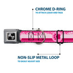 Dog Bone Seatbelt Buckle Collar - Colorado Paw/Mountains Pinks