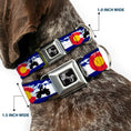 Load image into Gallery viewer, Dog Bone Seatbelt Buckle Collar - Colorado/ATV Rider/Mountains