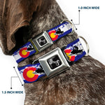 Dog Bone Seatbelt Buckle Collar - Colorado/Snowmobiler/Mountains