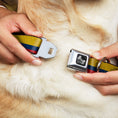 Load image into Gallery viewer, Dog Bone Seatbelt Buckle Collar - Colombia Flag Distressed