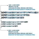 Dog Bone Seatbelt Buckle Collar - Crystals3 Clear