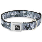 Dog Bone Seatbelt Buckle Collar - Crystals3 Clear