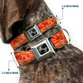Load image into Gallery viewer, Dog Bone Seatbelt Buckle Collar - Chicago Style Pizza Vivid