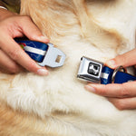 Dog Bone Seatbelt Buckle Collar - Colorado Trout Flag/Snowy Mountains Blues/White/Red/Yellow