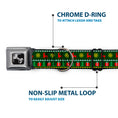 Load image into Gallery viewer, Dog Bone Seatbelt Buckle Collar - Christmas Sweater Stitch Green/White/Gold/Red
