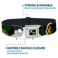 Load image into Gallery viewer, Dog Bone Seatbelt Buckle Collar - Support Our Troops Camo Olive/Yellow Ribbon