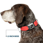 Dog Bone Seatbelt Buckle Collar - Solid Salmon Orange