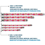 Dog Bone Seatbelt Buckle Collar - Sprinkle Donuts Stacked Multi Color