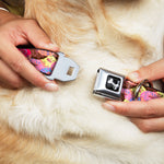 Dog Bone Seatbelt Buckle Collar - Sprinkle Donuts Stacked Multi Color