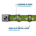 Load image into Gallery viewer, Dog Bone Seatbelt Buckle Collar - Celtic Knot3 Olives/Black/White