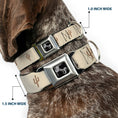 Load image into Gallery viewer, Dog Bone Seatbelt Buckle Collar - Cacti2 Tans