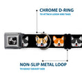 Load image into Gallery viewer, Dog Bone Seatbelt Buckle Collar - Corgi 3-Faces Black