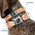 Load image into Gallery viewer, Dog Bone Seatbelt Buckle Collar - Corgi Silhouette Poses Golden Tan