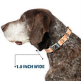 Load image into Gallery viewer, Dog Bone Seatbelt Buckle Collar - Corgi Silhouette Poses Golden Tan