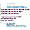 Load image into Gallery viewer, Dog Bone Black/Silver Seatbelt Buckle Collar - Camo Purple/Black/Gray/White