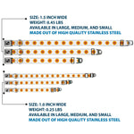 Dog Bone Black/Silver Seatbelt Buckle Collar - Sunflower Face Repeat White