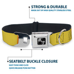 Dog Bone Black/Silver Seatbelt Buckle Collar - Summer Essentials Color Block 1