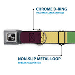 Dog Bone Black/Silver Seatbelt Buckle Collar - Summer Essentials Color Block 5