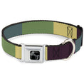 Load image into Gallery viewer, Dog Bone Black/Silver Seatbelt Buckle Collar - Summer Essentials Color Block 5
