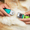 Load image into Gallery viewer, Dog Bone Black/Silver Seatbelt Buckle Collar - Summer Essentials Color Block 8