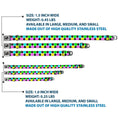 Load image into Gallery viewer, Dog Bone Black/Silver Seatbelt Buckle Collar - Smiley Sad Face Checker Multi Color/White