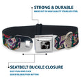 Load image into Gallery viewer, SPACE INVADERS Title Full Color Seatbelt Buckle Collar - Muerta