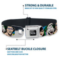 Load image into Gallery viewer, DC COMICS FOREVER EVIL Logo Black/Silver Seatbelt Buckle Collar - Justice League Villains CLOSE-UP