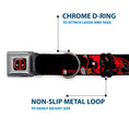 Load image into Gallery viewer, Deadpool Logo Full Color Black/Red/White Seatbelt Buckle Collar - Deadpool 2-Action Poses/Splatter Logo Black/Red/White