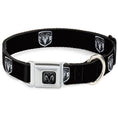 Load image into Gallery viewer, Ram Black/Silver Seatbelt Buckle Collar - Ram Black/Silver Logo REPEAT
