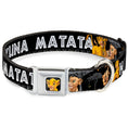 Load image into Gallery viewer, Simba2 CLOSE-UP Full Color Seatbelt Buckle Collar - Lion King Simba & Nala HAKUNA MATATA