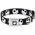 Load image into Gallery viewer, Jack Smile Full Color Seatbelt Buckle Collar - Nightmare Before Christmas Jack Expressions Gray