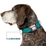 Monsters Inc. Icon Full Color Purple/White Seatbelt Buckle Collar - Monsters Inc. Sulley Bounding Spots Blue/Purple