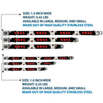 Mickey Mouse LUCKY MICKEY Script Full Color Black/White Seatbelt Buckle Collar - Mickey Mouse Smelling Pose Black/White/Reds