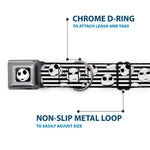 Jack Expression2 Full Color Seatbelt Buckle Collar - Jack Expressions/Stripe White/Black