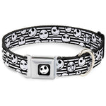 Jack Expression2 Full Color Seatbelt Buckle Collar - Jack Expressions/Stripe White/Black