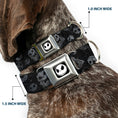 Load image into Gallery viewer, Jack Expression3 Full Color Seatbelt Buckle Collar - NBC Jack Expressions Scattered Weathered