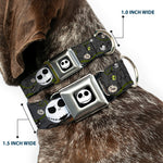 Jack Expression4 Full Color Seatbelt Buckle Collar - NBC Jack Expressions/Halloween Elements Gray