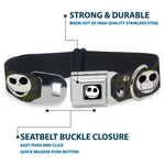 Jack Expression4 Full Color Seatbelt Buckle Collar - NBC Jack Expressions/Halloween Elements Gray