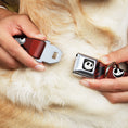 Load image into Gallery viewer, Jack Expression5 Full Color Seatbelt Buckle Collar - Nightmare Before Christmas Jack Poses/Bats Red Stripe