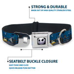 Jack Expression6 Full Color Seatbelt Buckle Collar - Nightmare Before Christmas Jack, Zombie Duck & Zero Cemetery Scene