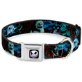 Load image into Gallery viewer, Jack Expression6 Full Color Seatbelt Buckle Collar - NBC Jack, Oogie Boogie, Santa Scene