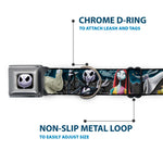 Jack Expression6 Full Color Seatbelt Buckle Collar - Nightmare Before Christmas 4-Character Group/Cemetery Scene