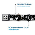 Load image into Gallery viewer, Jack Expressions/Bones Scattered Full Color Black/White Seatbelt Buckle Collar - Jack Expressions/Bones Scattered Black/White