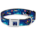 Load image into Gallery viewer, Captain Hook's Hook Full Color Seatbelt Buckle Collar - Peter Pan Flying Scene