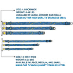 Princess Gem CLOSE-UP Full Color Yellow Seatbelt Buckle Collar - Beauty & the Beast Story Script