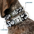 Load image into Gallery viewer, Jack Expression9 Full Color Seatbelt Buckle Collar - NBC Jack Expressions Scattered Black/White