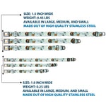 Disney Princess Crown Full Color Golds Seatbelt Buckle Collar - Brave Merida Castle and Three Bear Brothers Pose with Script Greens